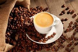 Obraz na płótnie arabica cappucino świeży młynek do kawy