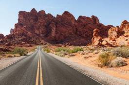 Obraz na płótnie autostrada ameryka północna pustynia droga natura