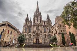 Naklejka święty katedra barcelona europa hiszpania