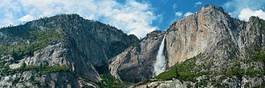 Plakat góra panoramiczny wodospad pejzaż amerykański