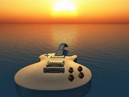Obraz na płótnie morze muzyka pejzaż blues słońce