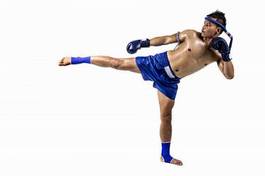 Plakat kick-boxing antyczny sztuki walki tajlandia sport