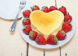 Plakat jedzenie miłość owoc deser świeży