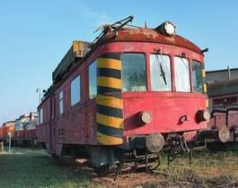 Plakat transport europa maszyna wagon lokomotywa