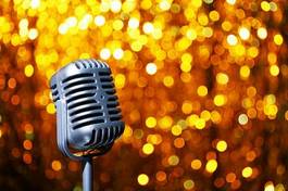Fotoroleta karaoke stary mikrofon