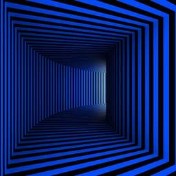 Naklejka sztuka korytarz perspektywa tunel