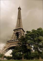 Plakat widok francja czarna godzina paris