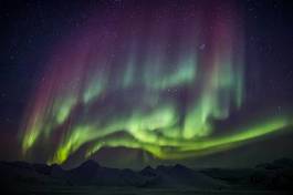 Obraz na płótnie gwiazda skandynawia słońce niebo północ