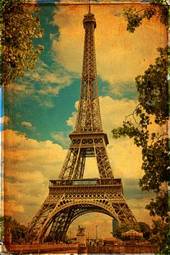 Plakat europa francja vintage widok