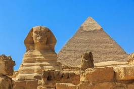 Naklejka niebo stary piramida egipt