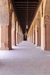 Plakat architektura meczet arabski stary egipt
