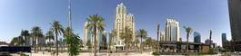 Naklejka orientalne arabski nowoczesny architektura panorama