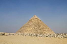 Naklejka piramida widok pustynia egipt megalit