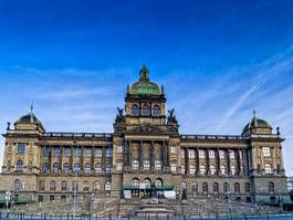 Naklejka muzeum aleja czeski architektura europa