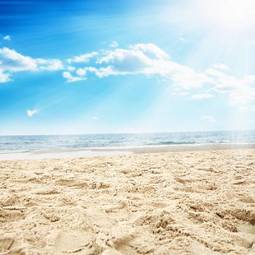 Plakat plaża słońce wybrzeże piękny