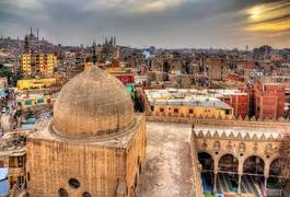 Naklejka afryka architektura meczet miejski arabski