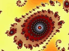 Naklejka obraz przepiękny wzór spirala abstrakcja