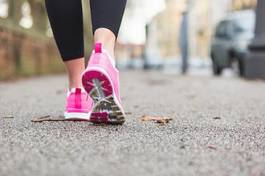 Plakat lekkoatletka wellnes jogging zdrowie