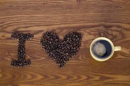 Fotoroleta kawa miłość kawiarnia