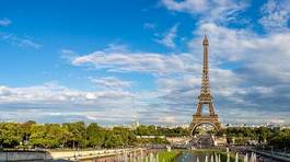 Plakat francja panorama widok panoramiczny