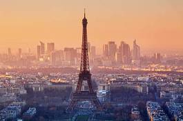 Plakat widok europa francja architektura panorama