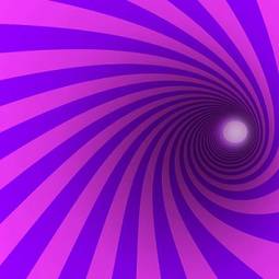 Plakat spirala perspektywa tunel sztuka