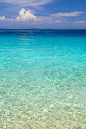 Plakat słońce woda karaiby