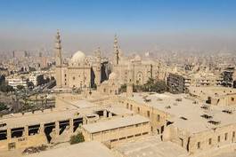 Naklejka pejzaż panoramiczny miasto architektura meczet