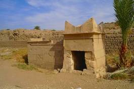Plakat pustynia afryka świątynia egipt zwiedzanie