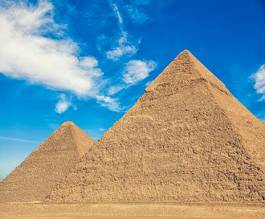 Obraz na płótnie pustynia afryka piramida
