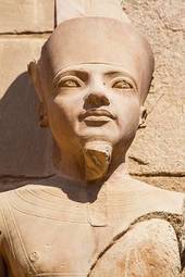 Plakat statua stary afryka architektura antyczny