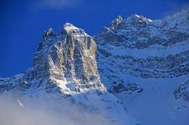 Plakat śnieg szwajcaria krajobraz