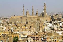 Naklejka wieża meczet egipt stary kościół