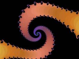 Plakat abstrakcja sztuka spirala loki