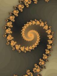 Plakat spirala wzór piękny