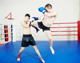 Plakat bokser tajlandia lekkoatletka boks