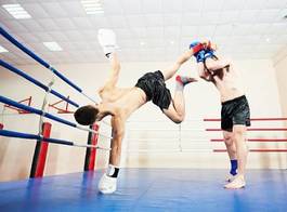 Plakat bokser sport lekkoatletka sztuka