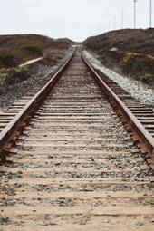 Naklejka ścieżka pejzaż kolejowych brak