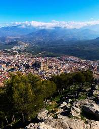 Naklejka architektura andaluzyjski szczyt widok