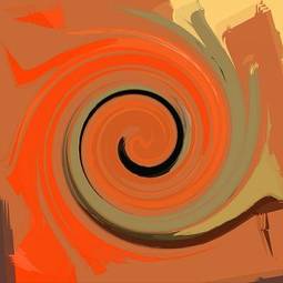 Plakat ruch abstrakcja sztuka spirala