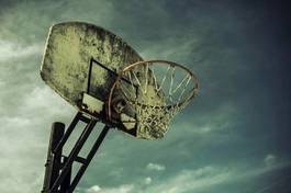 Obraz na płótnie koszykówka vintage stary