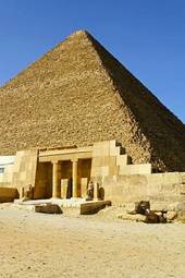Plakat wejście antyczny egipt architektura