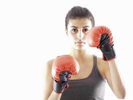 Fotoroleta sport twarz boks ćwiczenie