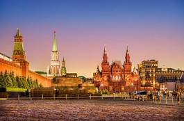 Plakat rosja wieża architektura świątynia kreml