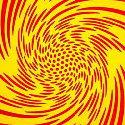 Plakat spirala wzór abstrakcja deformacja optyczne