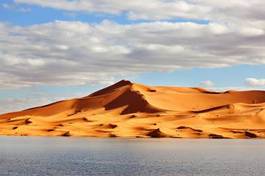 Obraz na płótnie góra pustynia woda natura niebo