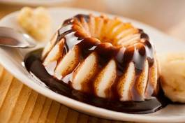 Naklejka czekolada wanilia deser