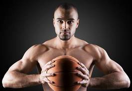 Naklejka portret sport koszykówka lekkoatletka