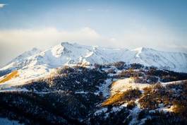 Fotoroleta szczyt kaukaz pejzaż dolina
