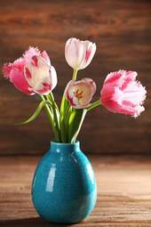Obraz na płótnie kwiat piękny świeży tulipan